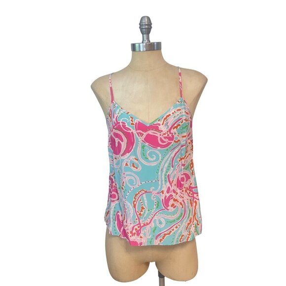 Lilly Pulitzer Tops - Lilly Pulitzer Jellies Be Jammin Jellyfish Print Racerback Tank Small